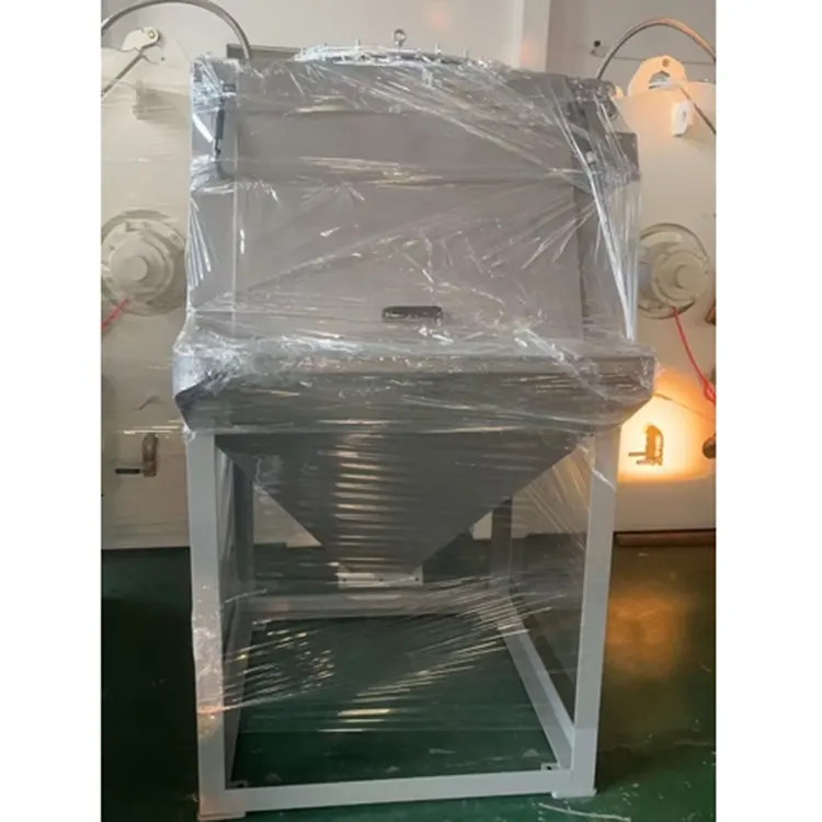 Stortstation voor poederhulpmateriaal